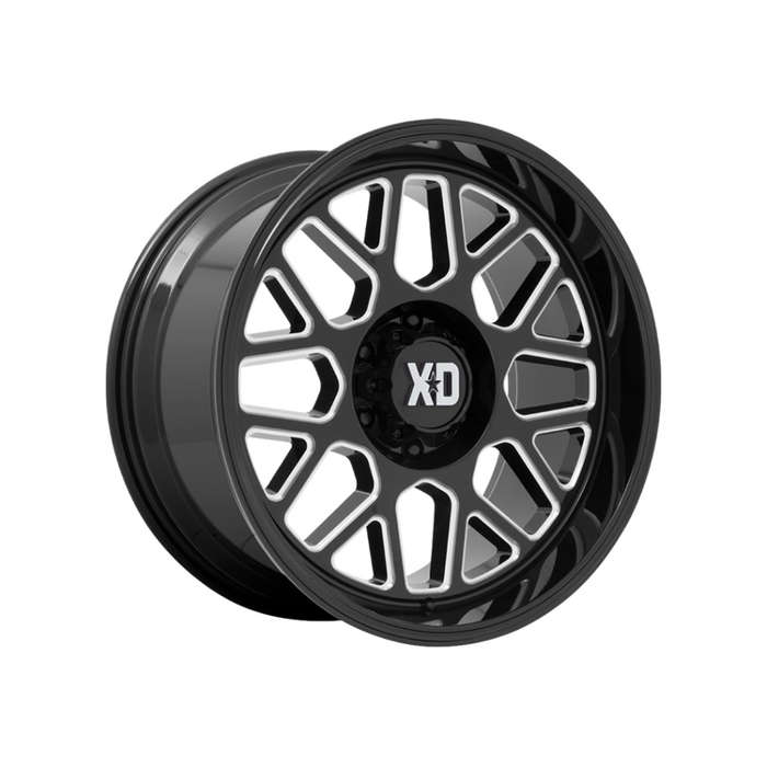 XD SERIES BY KMC WHEELS XD849 GRENADE 2 Gloss Black Milled