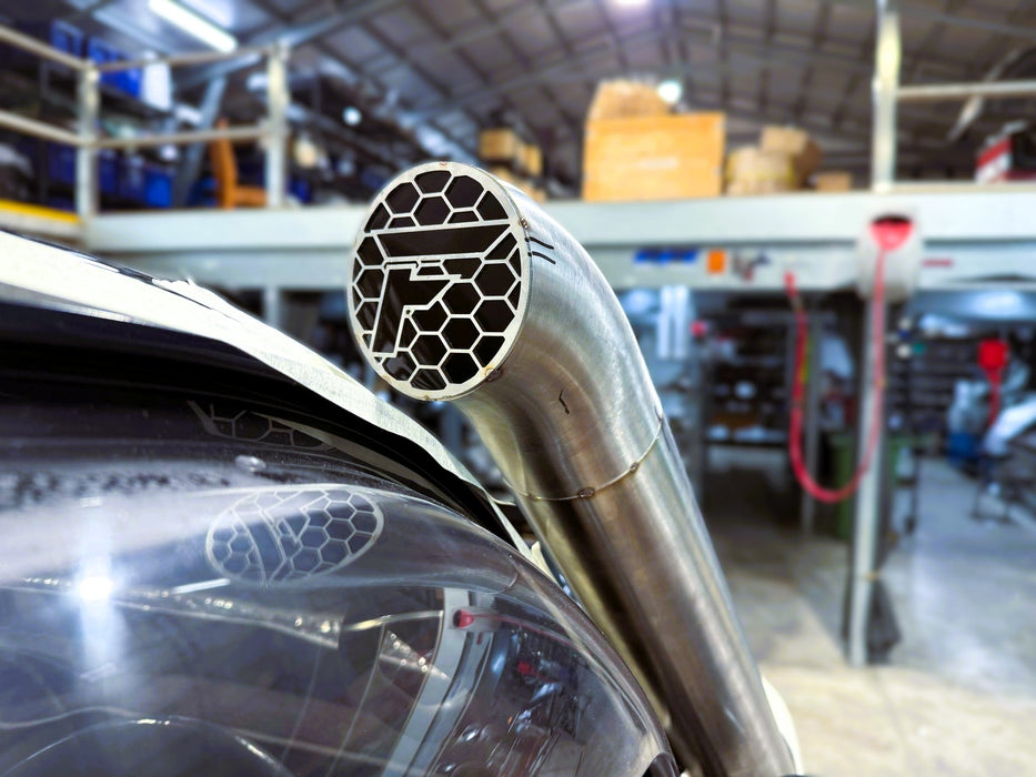 Toyota Landcruiser 80 Series - 4" Mid Entry Snorkel - Seamless Powder Coated