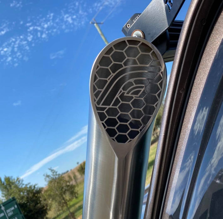 Nissan Patrol GU TB45 & TB48 - Petrol - Tapered Guard Entry Snorkel - Basic Weld Polished