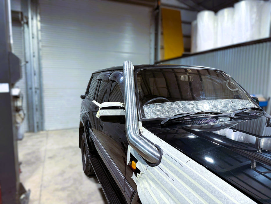 Toyota Landcruiser 80 Series - 4" Mid Entry Snorkel - Seamless Powder Coated