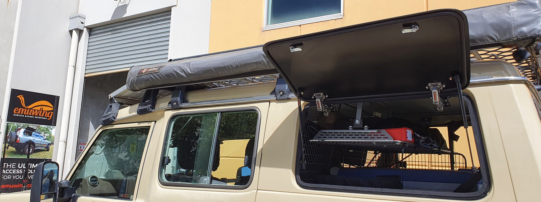 Gullwing Window – Land Cruiser Troop Carrier 75 and 78 series 1984 – Present – Emuwing