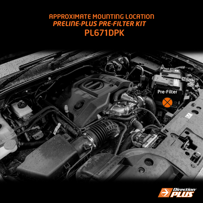 PreLine-Plus Pre-Filter Kit NEXT-GEN RANGER / EVEREST & VW AMAROK 4cyl & 6cyl (PL671DPK)